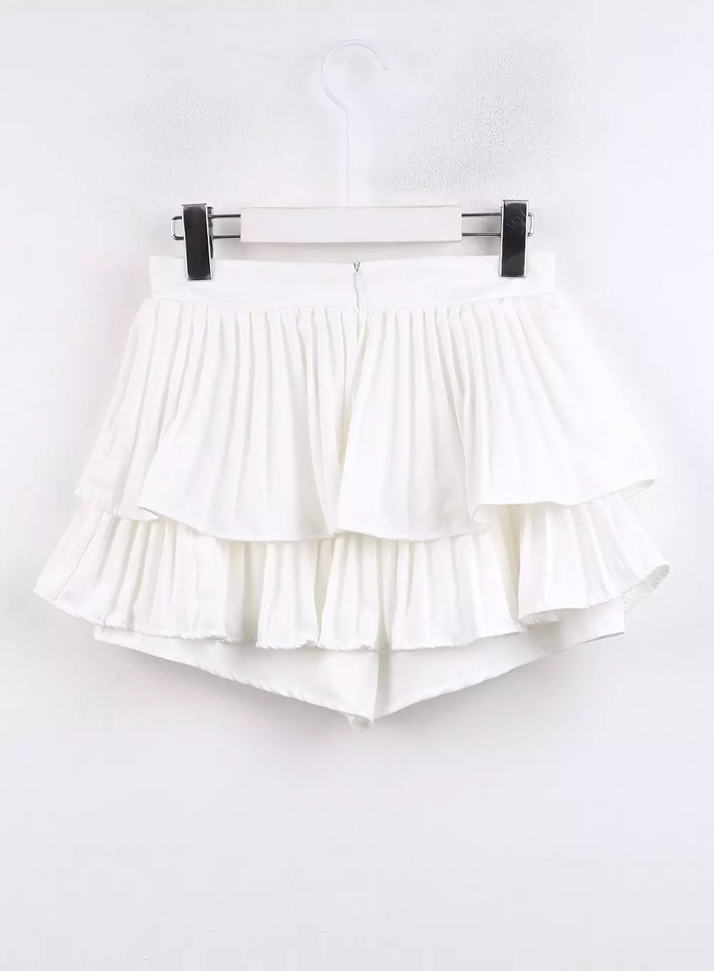 Shirred Ruffle Mini Skirt CJ423