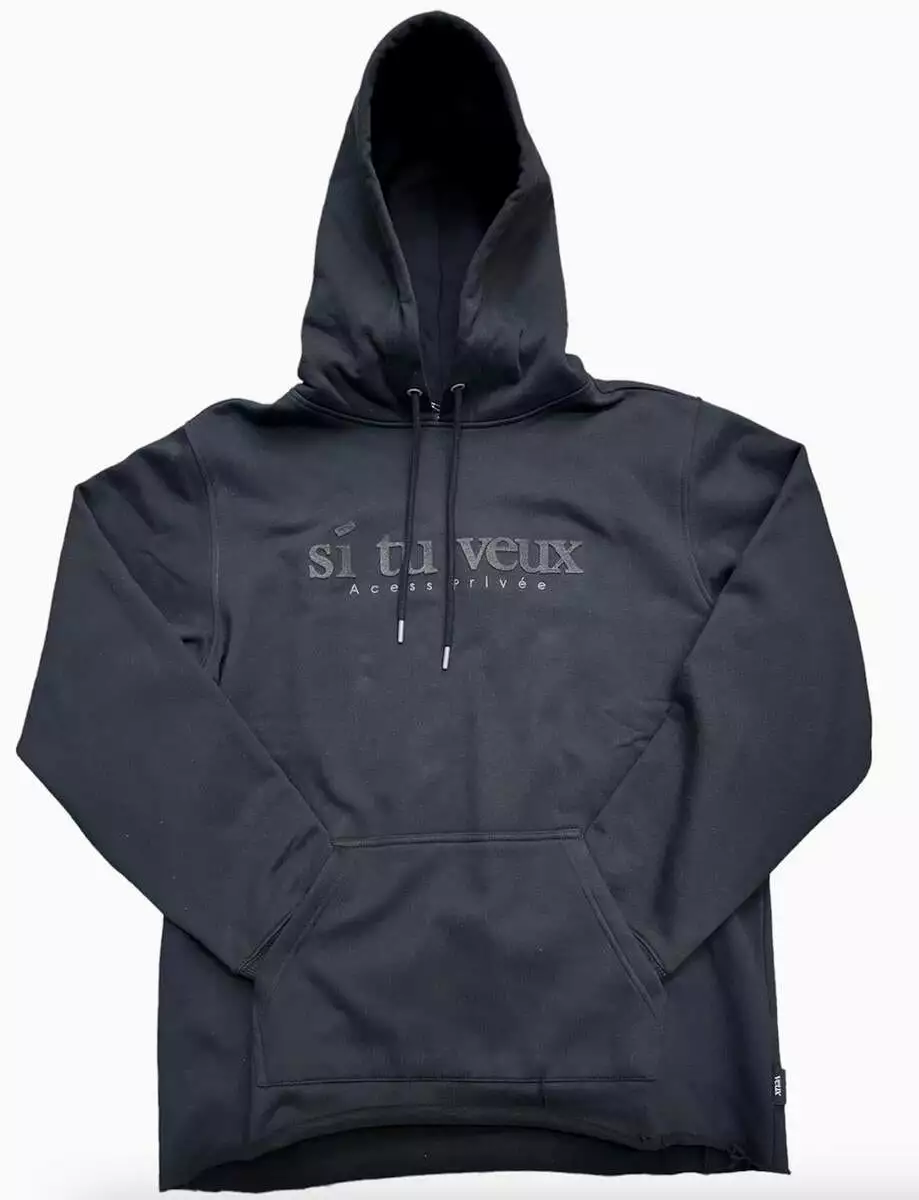 Si Tu Veux VEUX HOODIE (BLACK)