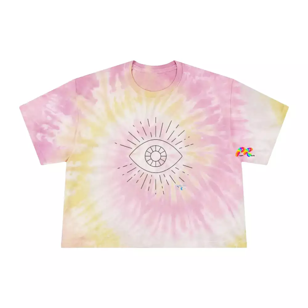 Single Eye Women's Tie-Dye Crop T-Shirt