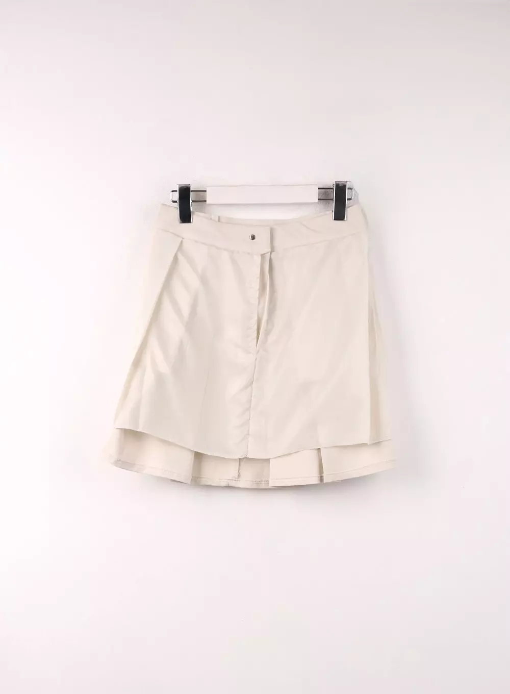 Solid Pleated Midi Skirt CF406