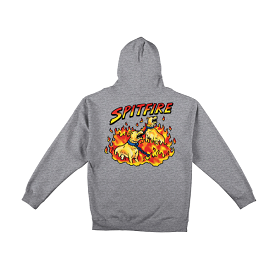 Spitfire Hell Hounds II Hoodie - Heather Grey/Multi