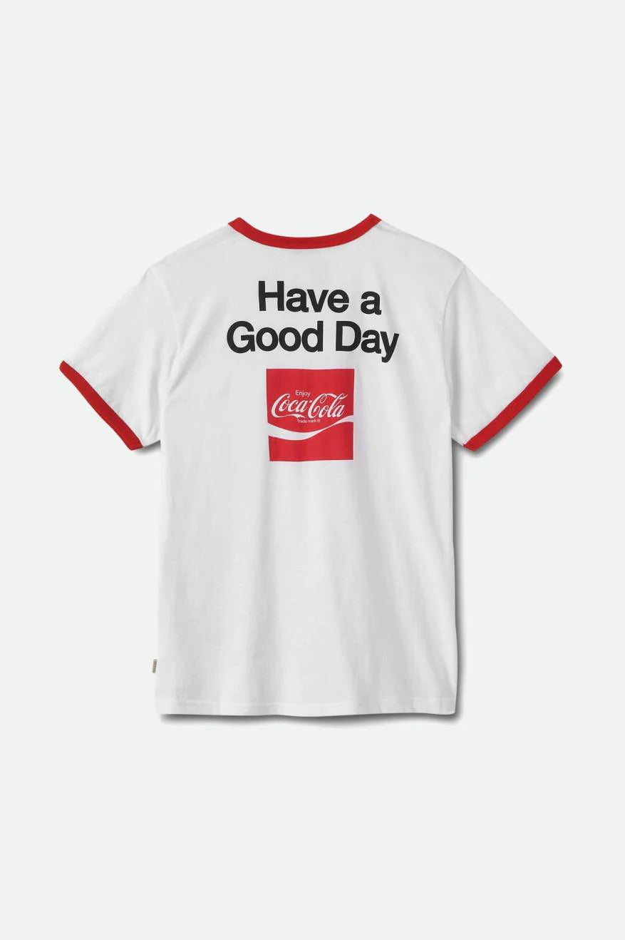 T-SHIRT BRIXTON COCA COLA FEMME GOOD DAY RINGER