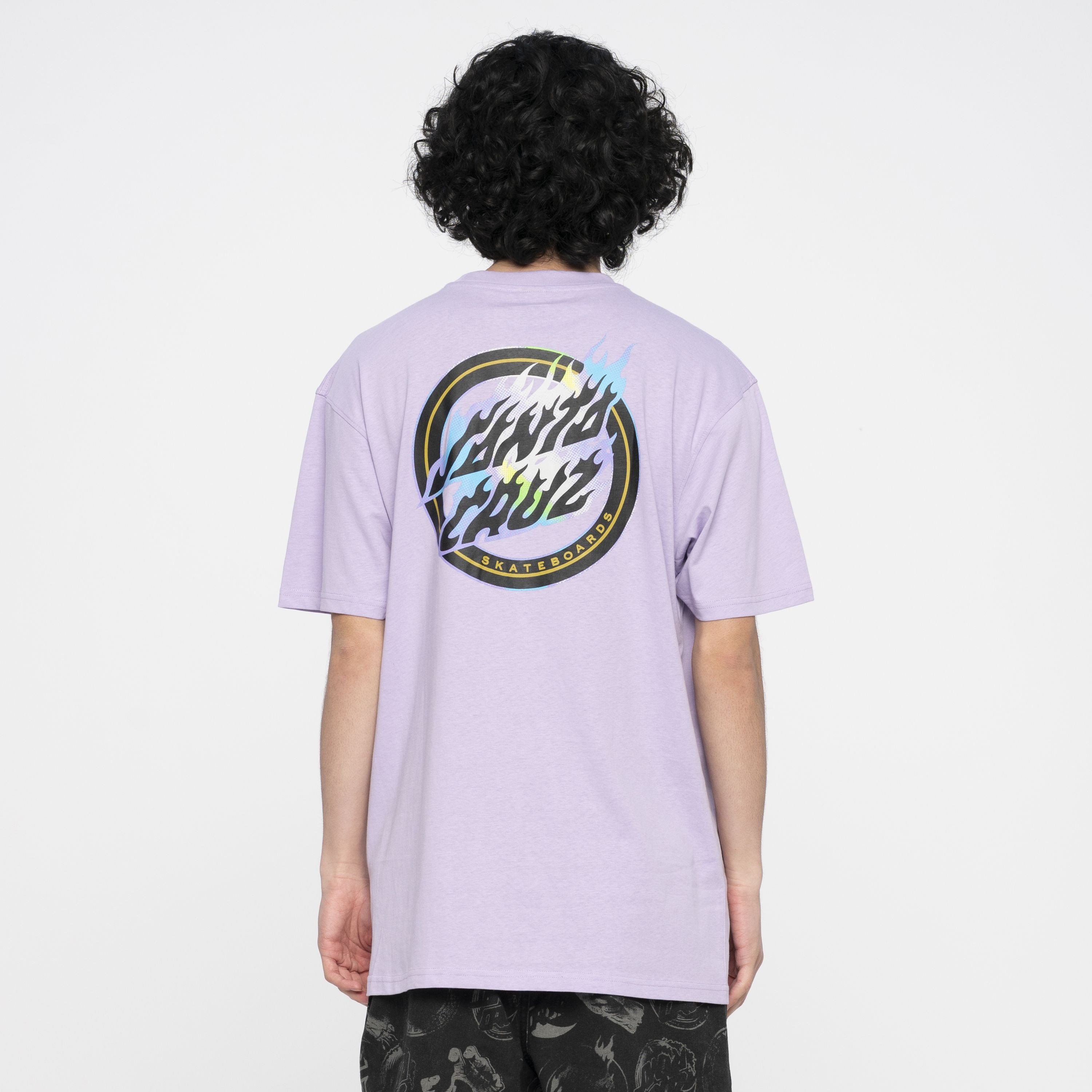 T-SHIRT SANTA CRUZ HOLO FLAMED DIGITAL LAVENDER