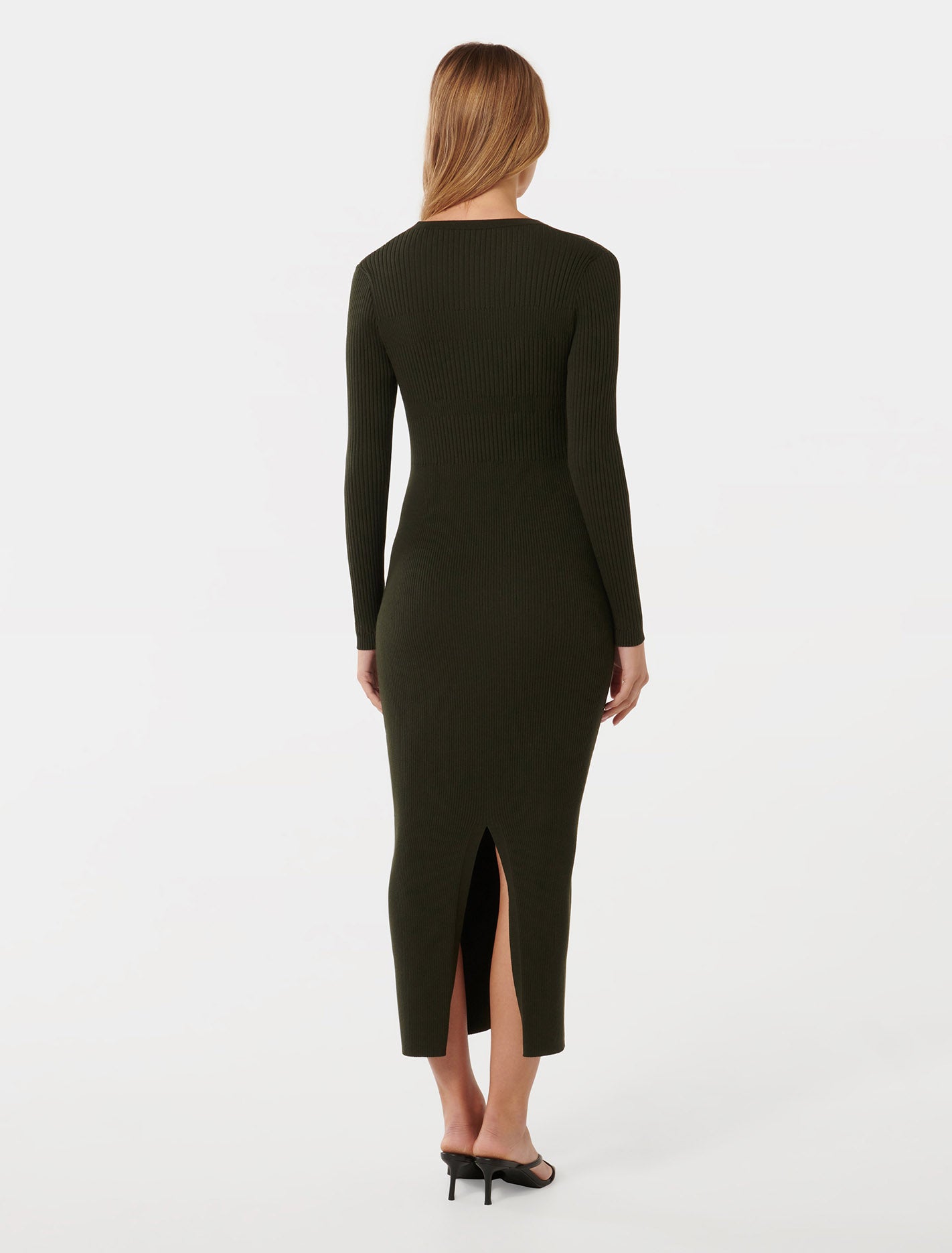 Teagan Ribbed Knit Midi Dress