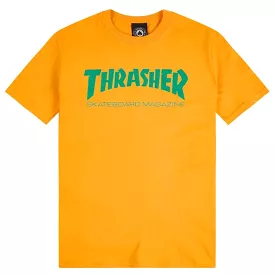 THRASHER T-SHIRT MAG LOGO GOLD