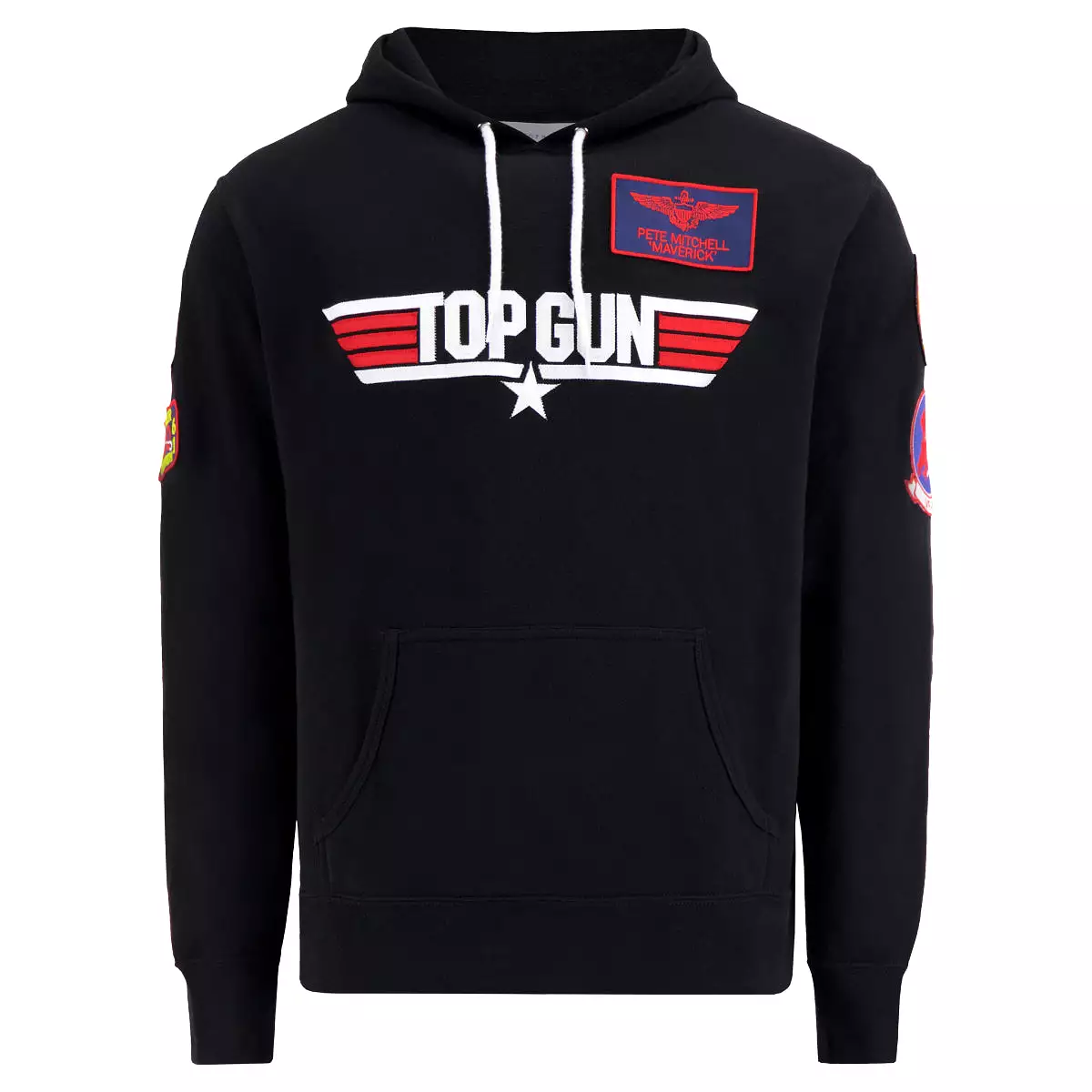 TOP GUN Unisex Logo Hoodie - BLACK