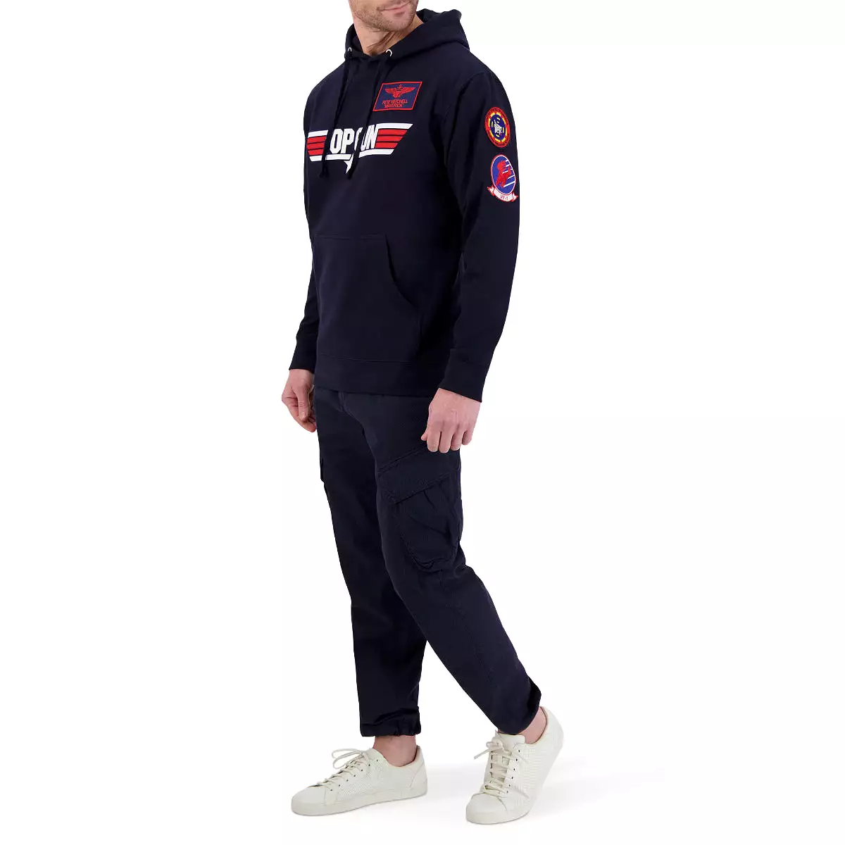 TOP GUN Unisex Logo Hoodie - NAVY