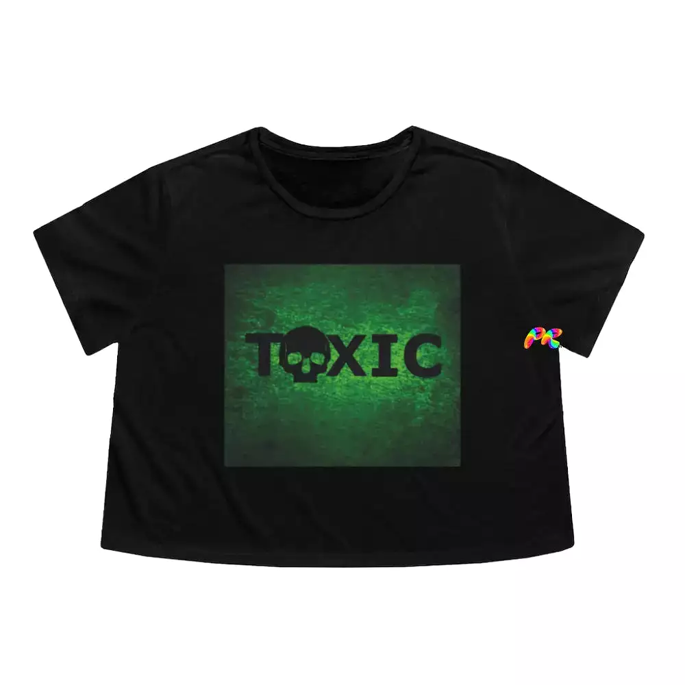 Toxic Women's Flowy Cropped T-Shirt