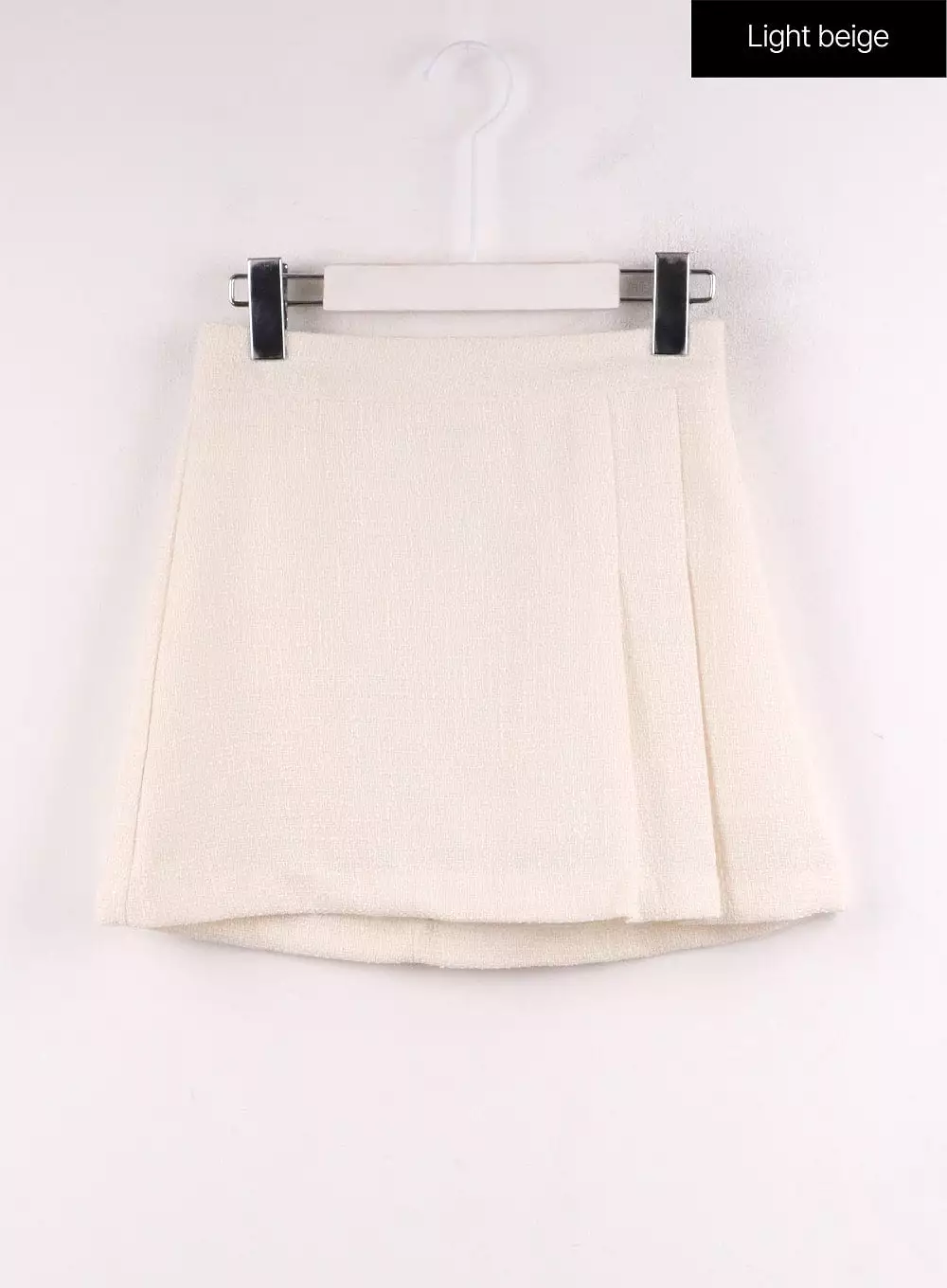 Tweed Pleated Mini Skirt IF402