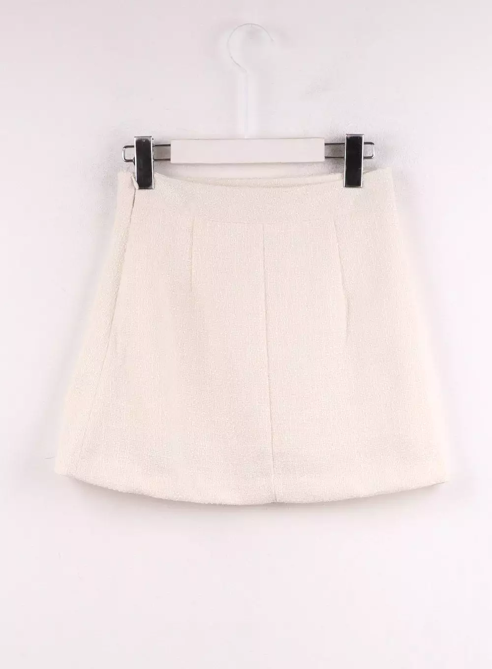 Tweed Pleated Mini Skirt IF402