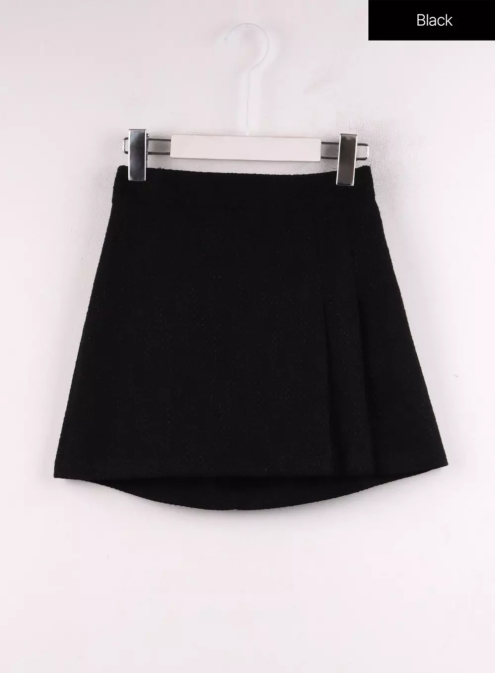 Tweed Pleated Mini Skirt IF402