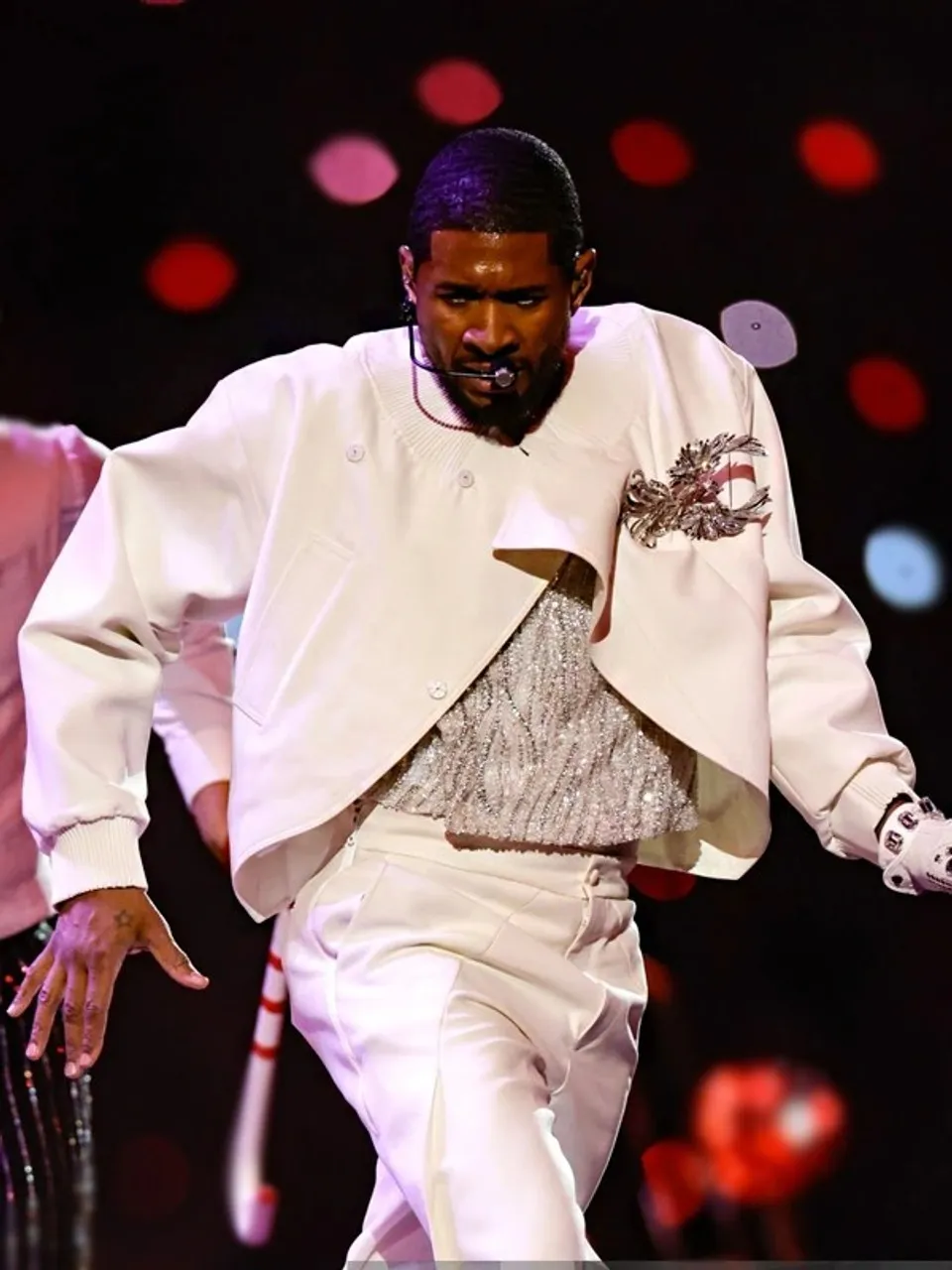 Usher White Bomber Jacket