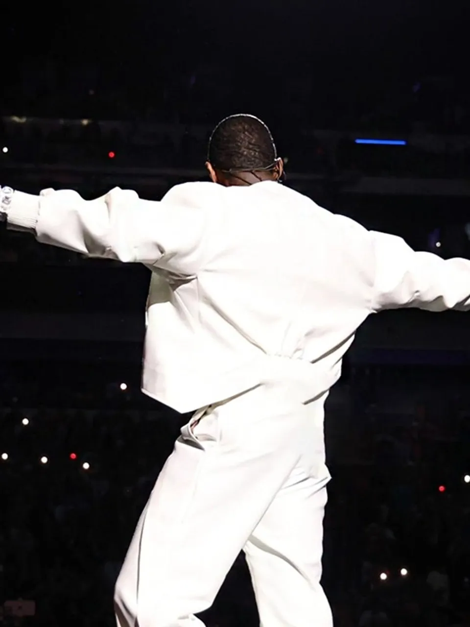 Usher White Bomber Jacket