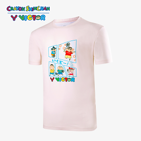 Victor X Crayon Shin-Chan Sports Shirt T-404CS L Warm White UNISEX