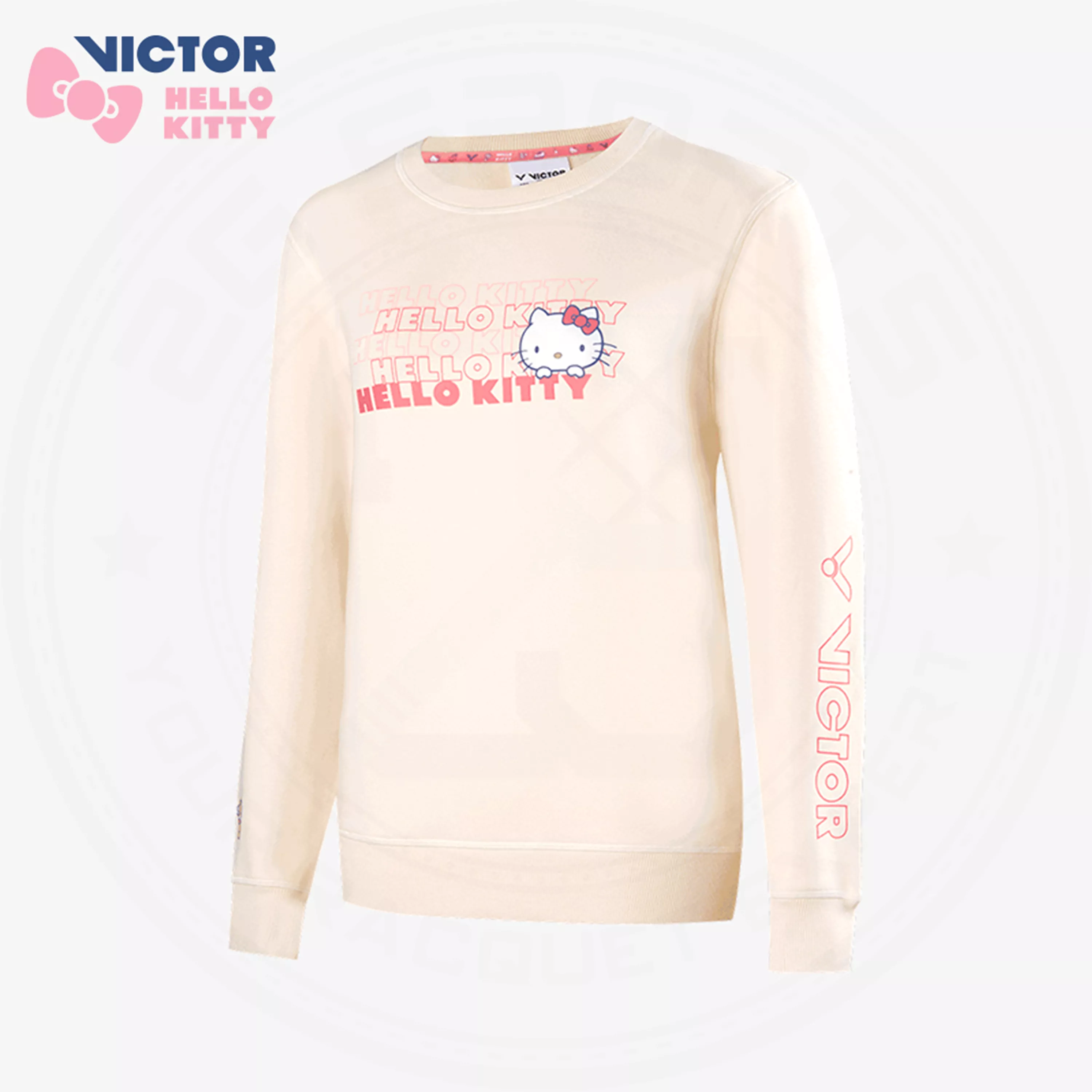 Victor X Hello Kitty T-KT204 Long Sleeves Shirt Cream WOMEN'S