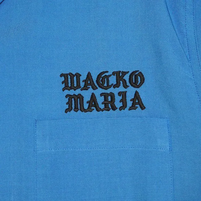 WACKO MARIA  |Street Style Long Sleeves Plain Oversized Logo Shirts