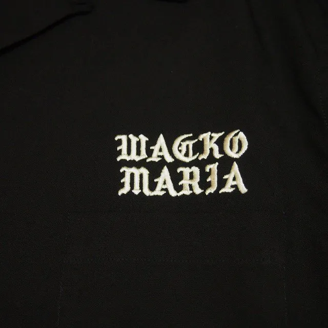 WACKO MARIA  |Street Style Long Sleeves Plain Oversized Logo Shirts