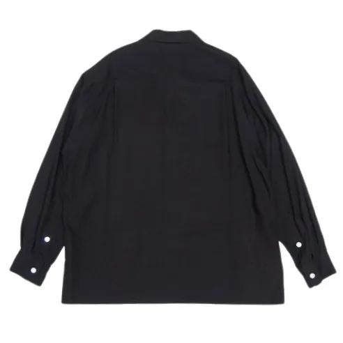 WACKO MARIA  |Street Style Long Sleeves Plain Oversized Logo Shirts