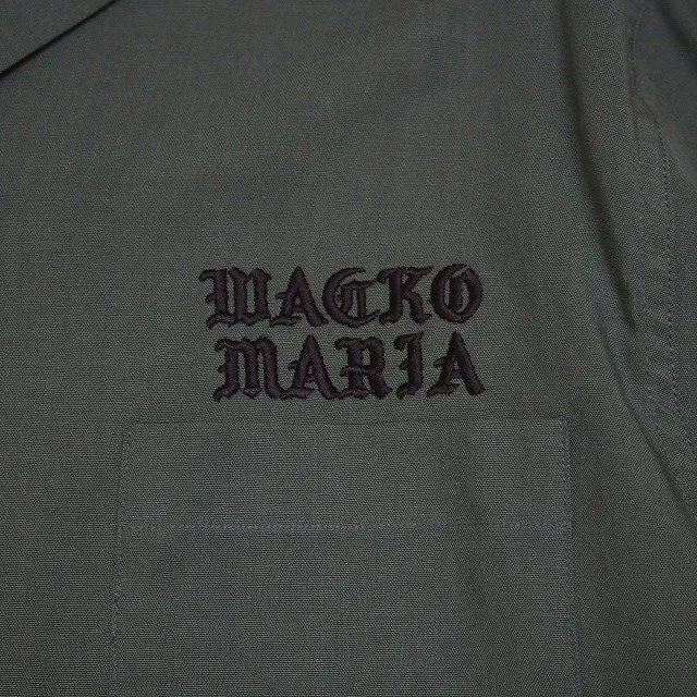 WACKO MARIA  |Street Style Long Sleeves Plain Oversized Logo Shirts