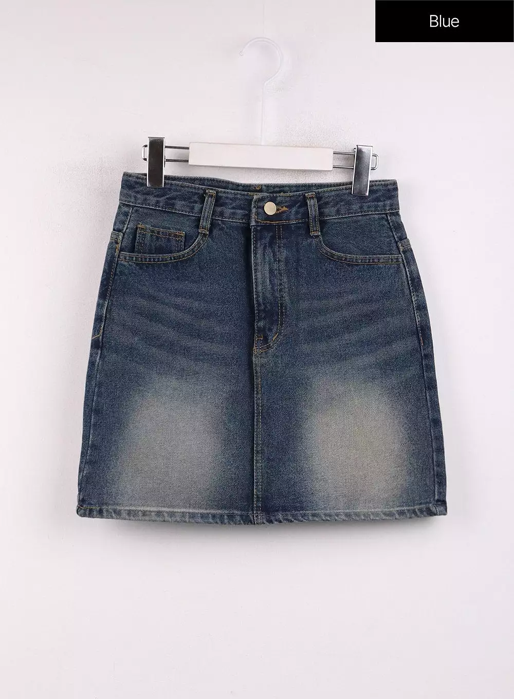 Washed Mini Denim Skirt OJ431