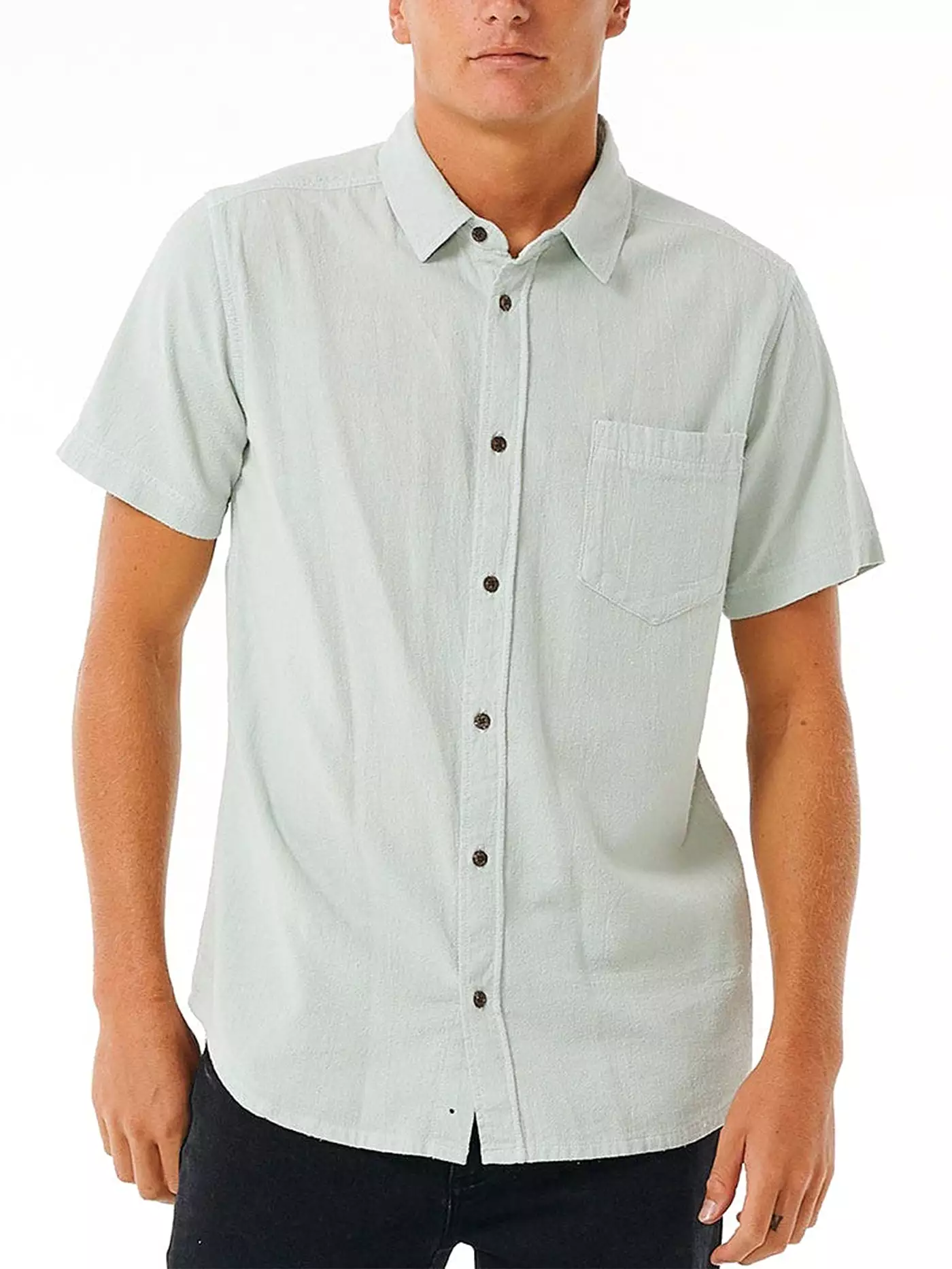 Washed Short Sleeve Buttondown Shirt