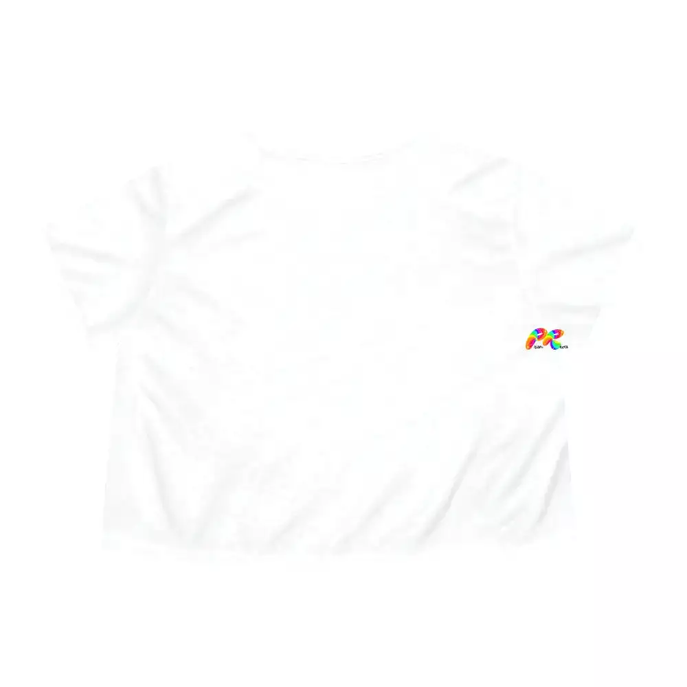 Women's Flowy Pride Cropped T-Shirt