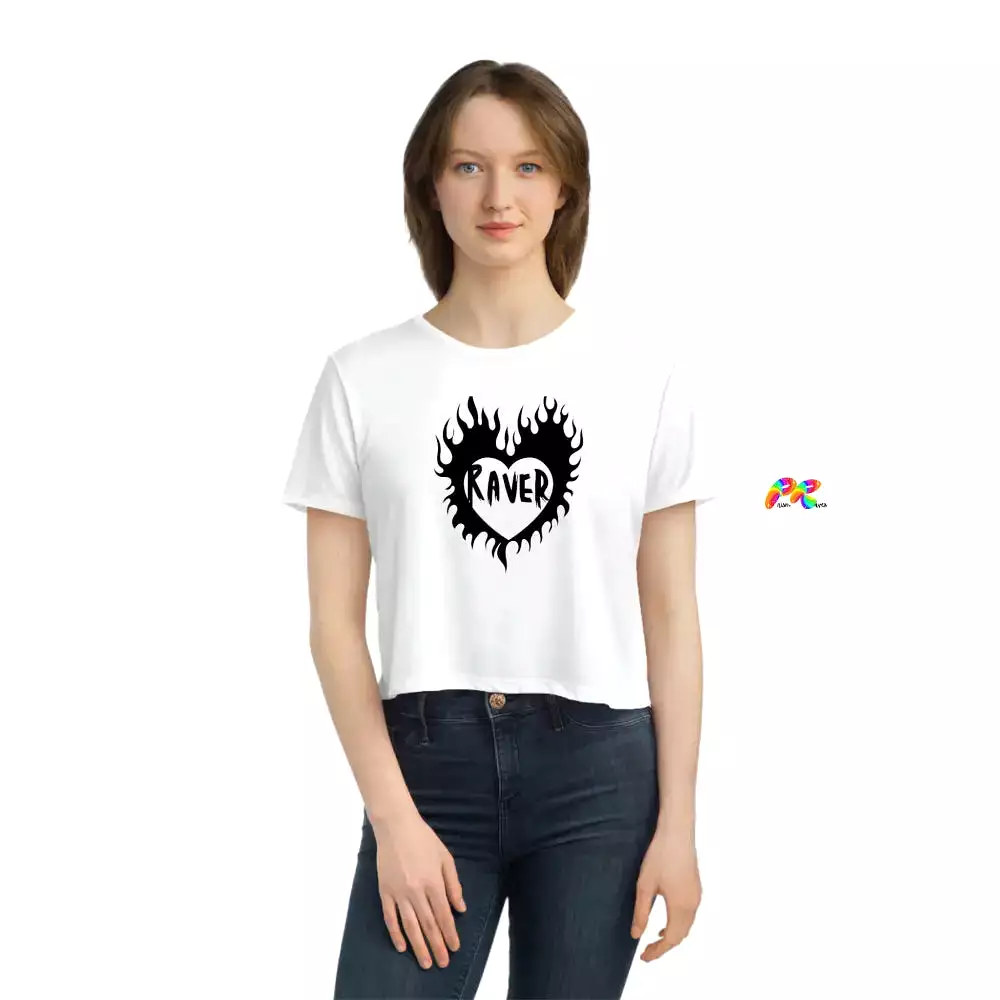 Women's Raver Flowy Cropped T-Shirt