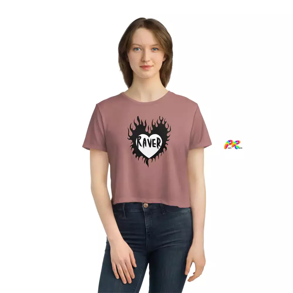 Women's Raver Flowy Cropped T-Shirt