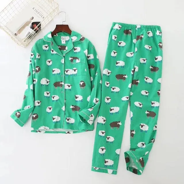 Xituodai Cute white bear 100% brushed cotton men pajama sets Autumn Casual fashion animal sleepwear men homewear sexy pijamas mu