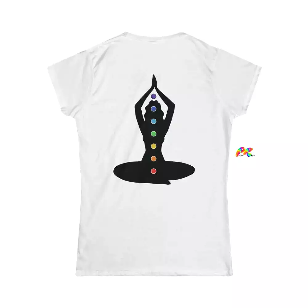 Yoga Woman Chakras Women's Softstyle T-Shirt