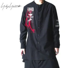 Yohji Yamamoto  |Unisex Street Style Long Sleeves Plain Cotton Oversized