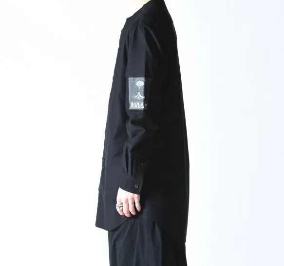 Yohji Yamamoto  |Unisex Street Style Long Sleeves Plain Cotton Oversized